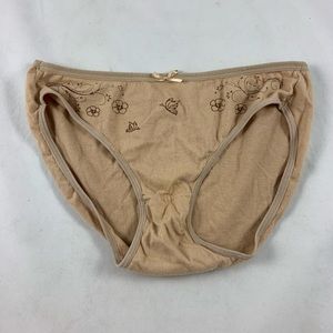 LG Vision Beige Tan Butterfly brief panties
